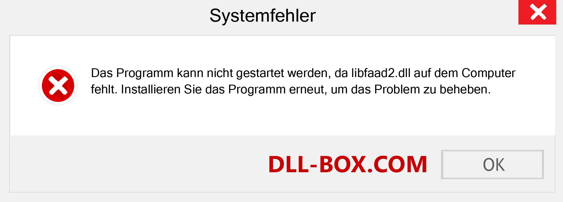 libfaad2.dll-Datei fehlt?. Download für Windows 7, 8, 10 - Fix libfaad2 dll Missing Error unter Windows, Fotos, Bildern