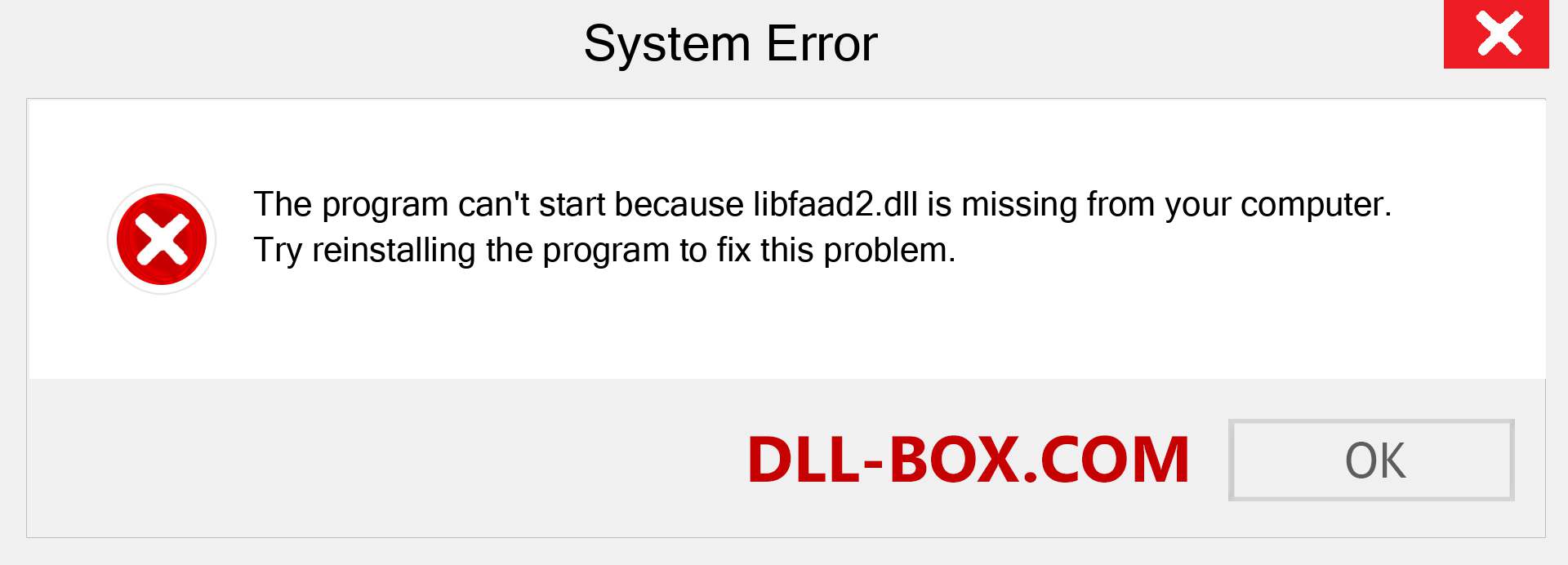  libfaad2.dll file is missing?. Download for Windows 7, 8, 10 - Fix  libfaad2 dll Missing Error on Windows, photos, images